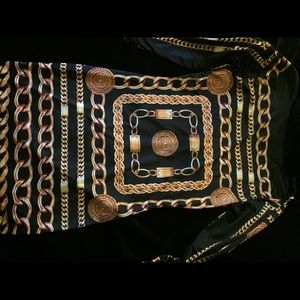 Chic Chain Print BodyCon Dress